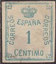 Spain 1920 Corona 1 C Verde Edifil 291. 291 u. Subida por susofe